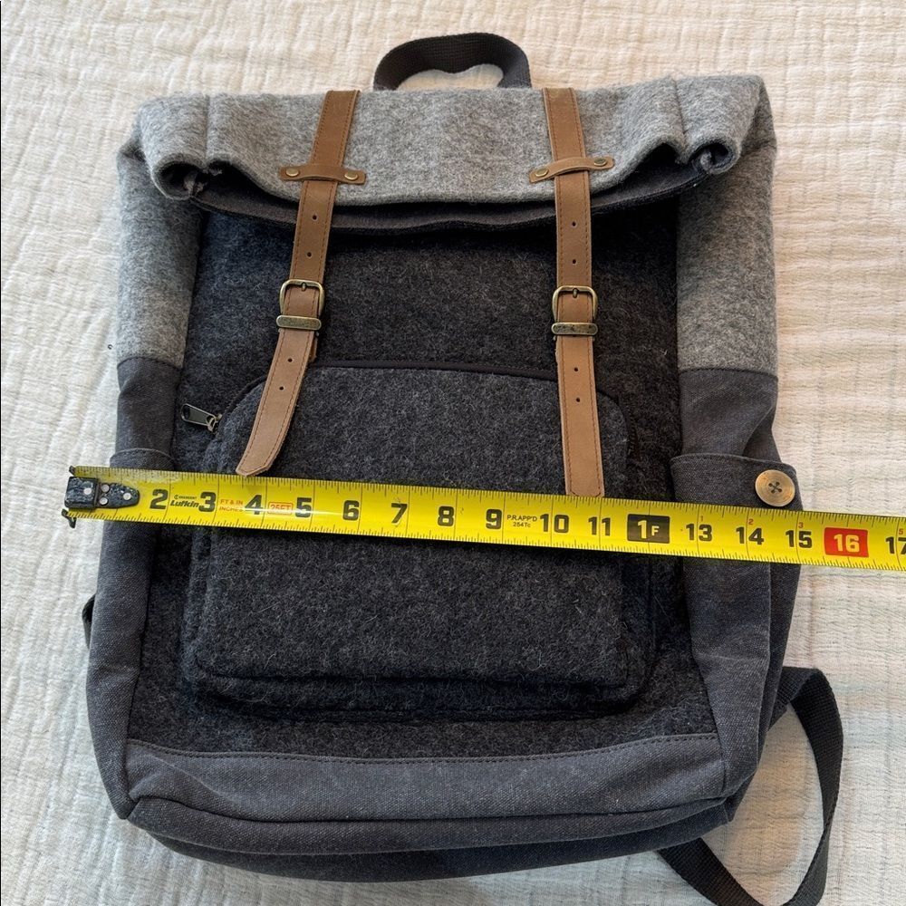 oliday wool/canvas/leather backpack - Picture 10 of 10